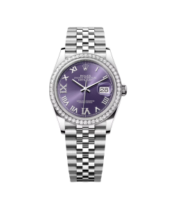 Rolex  Datejust 36mm 126284 Aubergine Dial Jubilee Bracelet