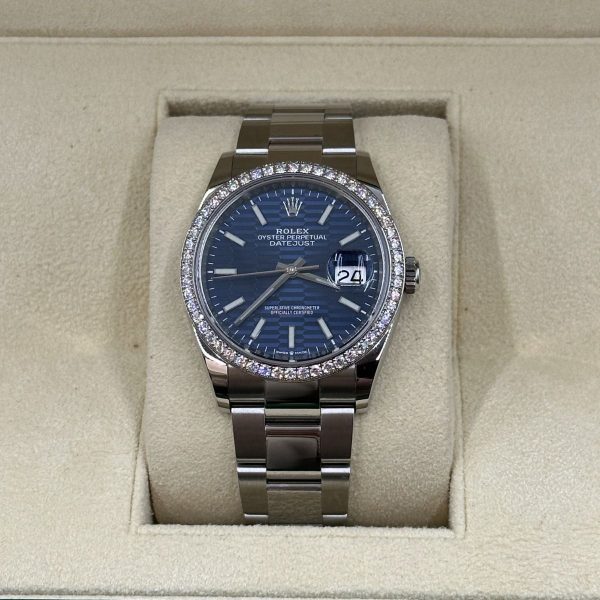 Rolex  Datejust 36mm 126284 Blue Dial Jubilee Bracelet