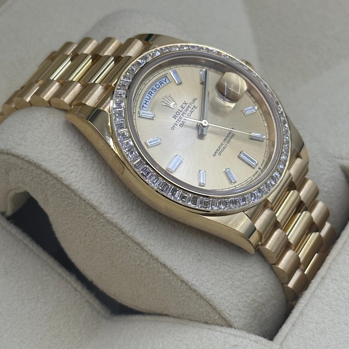 Rolex Day-Date 40mm 228398TBR-0002 Champagne Dial President Watch - Image 3