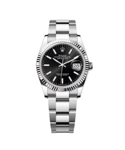 Alternative view of Rolex  Datejust 36mm 126234 Black Index Jubilee Stainless Steel Mens Watch