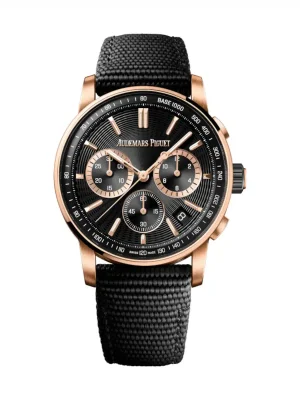 Audemars Piguet Code 11.59 Black Dial Black Rubber Strap Watch 41mm 26393NR.OO.A002KB.02