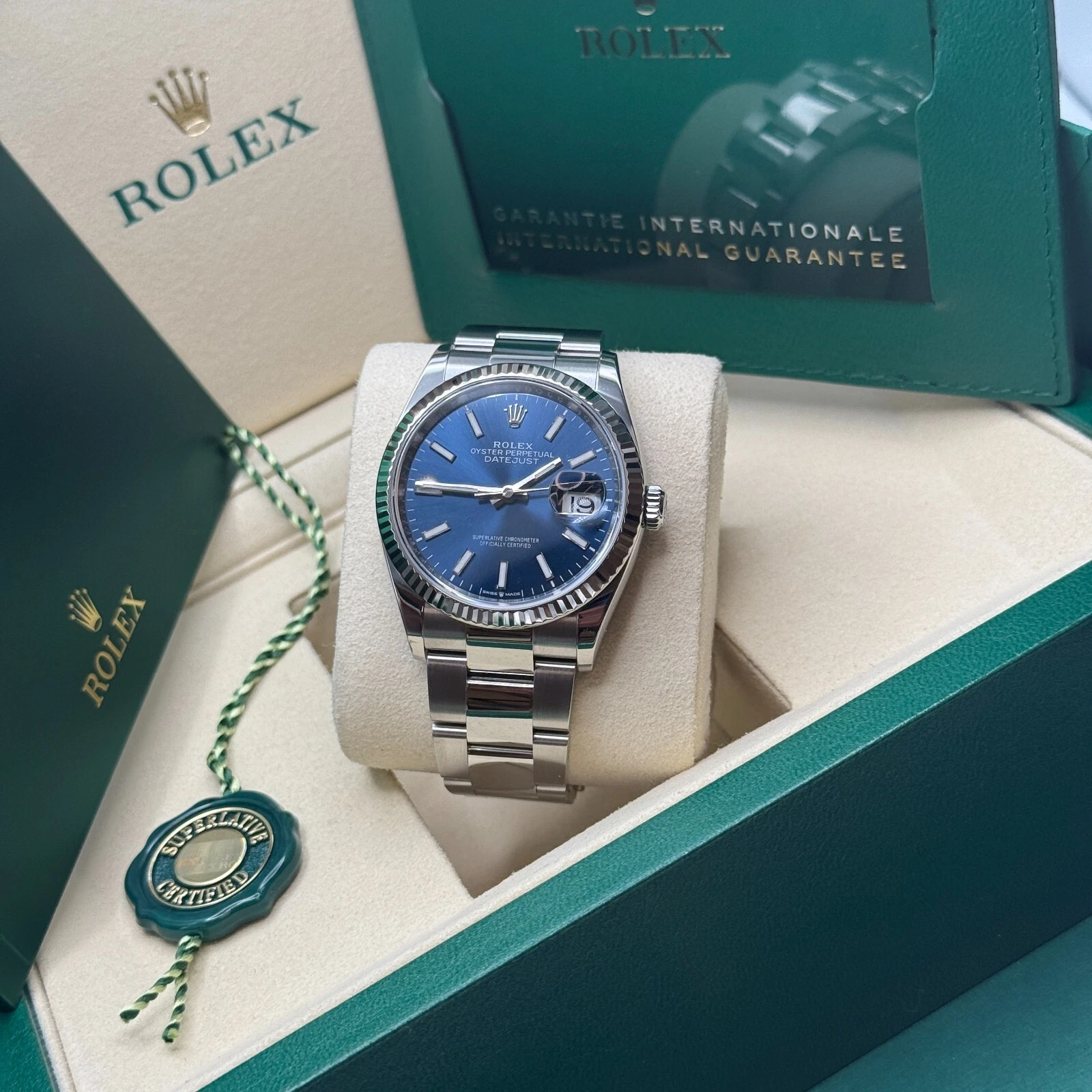 Rolex Datejust 36mm 126234 Blue Index Dial 36mm Oyster Stainless Steel - Image 5