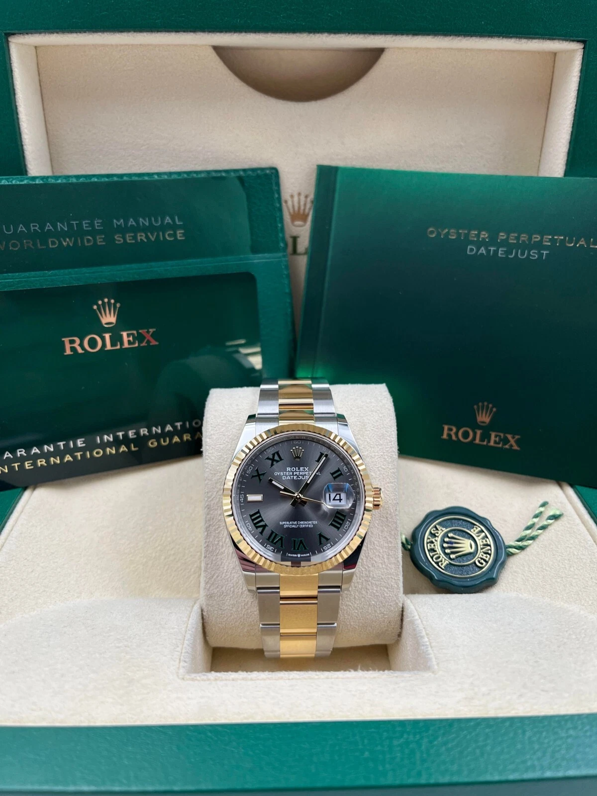 Rolex Datejust 36mm 126233 Wimbledon Slate Dial Oyster Bracelet Watch - Image 14