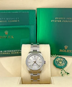Alternative view of Rolex Oyster Perpetual 31mm 277200-0001 Silver Dial Oyster Bracelet Watch