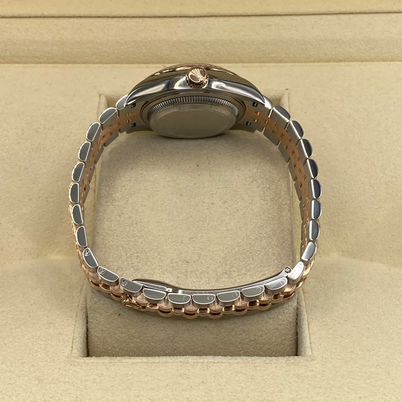 Rolex Lady-Datejust 28mm 279171 Chocolate Diamond Set Oyster Stainless Steel and Rose Gold - Image 7