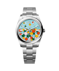 Rolex 124300-0008 Oyster Perpetual 41mm Turquoise blue Celebration Dial