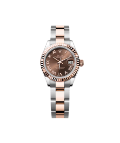 Alternative view of Rolex Lady-Datejust 28mm 279171 Chocolate Roman Oyster Stainless Steel and Rose Gold