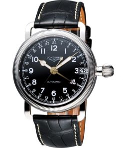 Longines Men's L27784532 Avigation Automatic Black Stainless Steel Watch