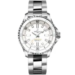 ??Free Shipping????Free Shipping??BREITLINGSuperocean 36mm White Dial Ladies Automatic Bracelet Watch