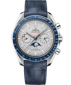 Omega Speedmaster Moonphase 44.25mm Grey Dial Platinum Strap 304.93.44.52.99.004