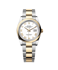 Alternative view of Rolex  Datejust 126203 White Roman Dial 36mm Domed Bezel