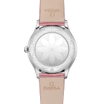 Omega De Ville Trésor quartz pink dial pink leather strap 36mm 428.18.36.60.10.001