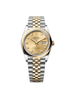 Rolex  Datejust 36mm 126203 Champagne Set with Diamonds Dial Domed Bezel Oyster Bracelet