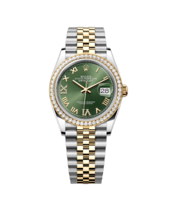 Rolex  Datejust 36mm 126283 Olive Green Dial Jubilee Bracelet Watch