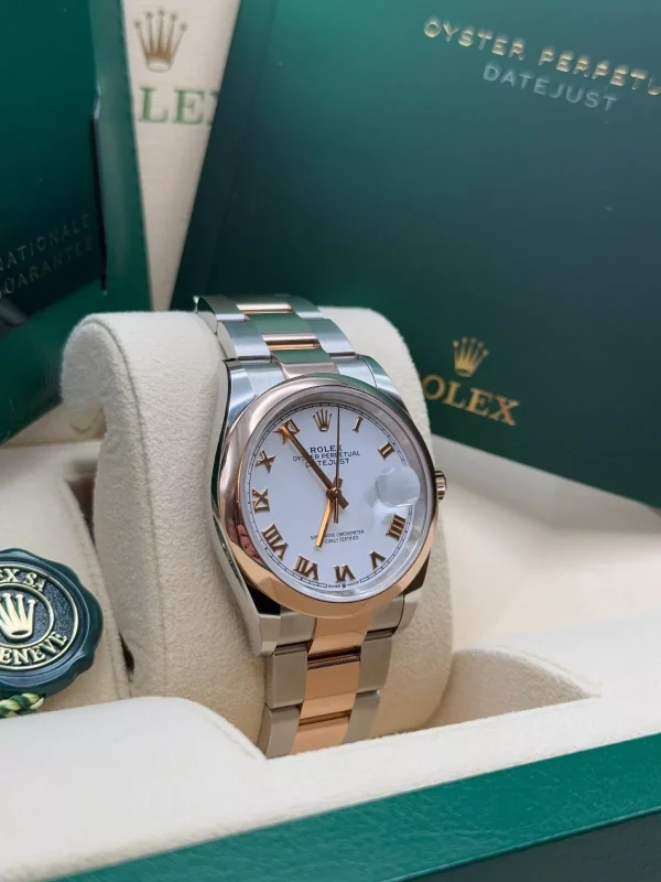 Rolex  Datejust 36mm 126201 White Dial Oyster Bracelet Watch