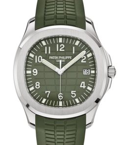 Alternative view of Patek Philippe Aquanaut Khaki Green Dial Watch 5168G-010