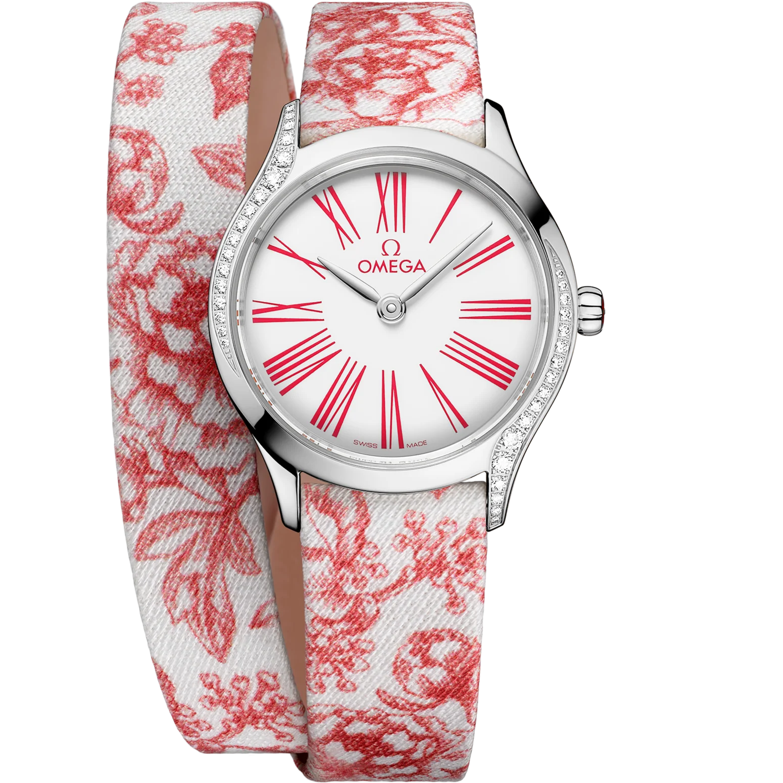 Omega De Ville Mini Trésor 26mm White Dial with Diamonds Stainless Steel Strap 428.17.26.60.04.003