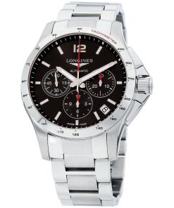 Longines Men's L3.697.4.56.6 Conquest Chronograph Stainless Steel Watch