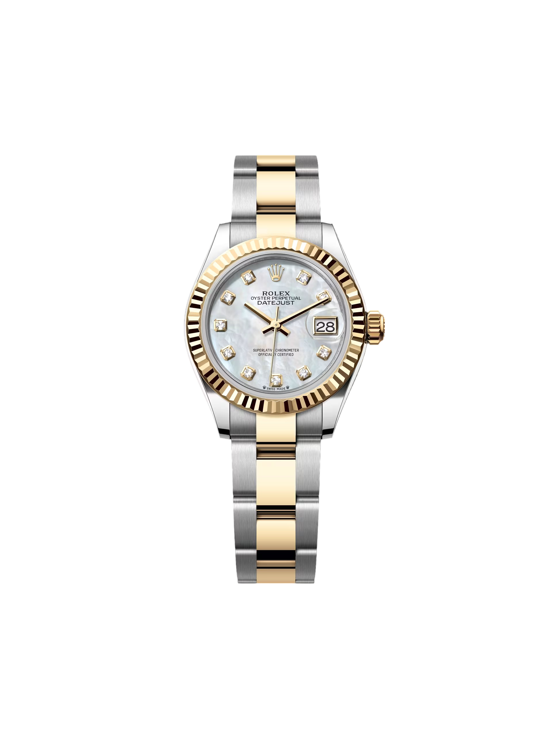 Rolex Lady-Datejust 28mm 279173 Mother of Pearl Diamond Dial Oyster Bracelet - Image 2