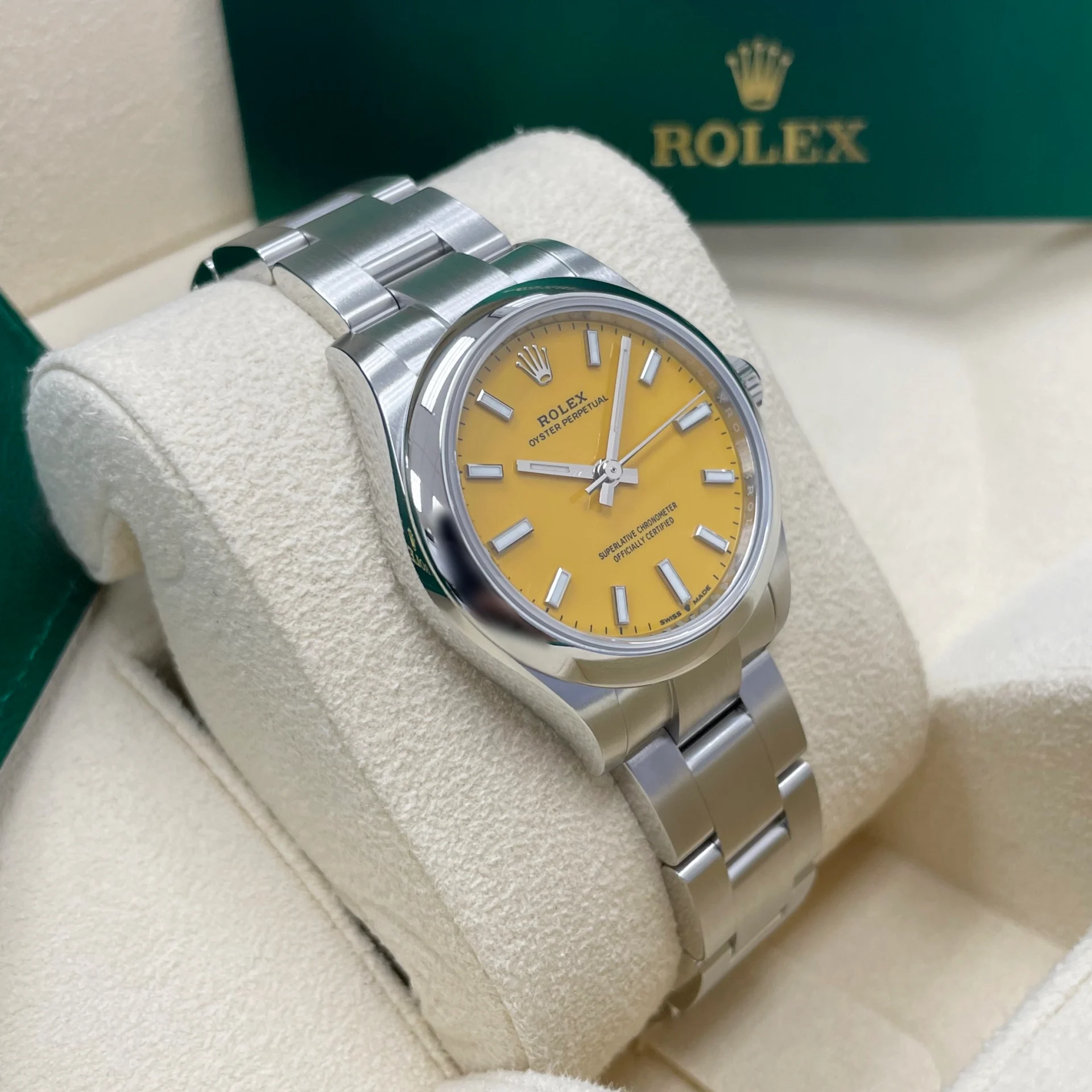 Rolex Oyster Perpetual 31mm 277200 Yellow Index - Image 4