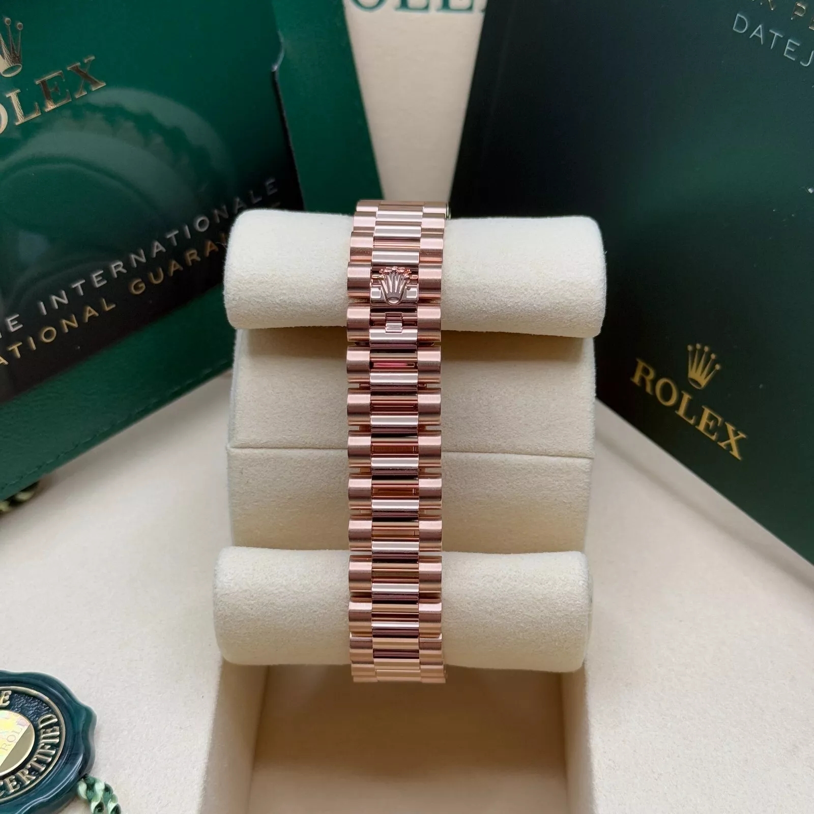 Rolex Lady-Datejust 28mm 279175 Mother-of-Pearl Dial President Everose Gold - Image 7