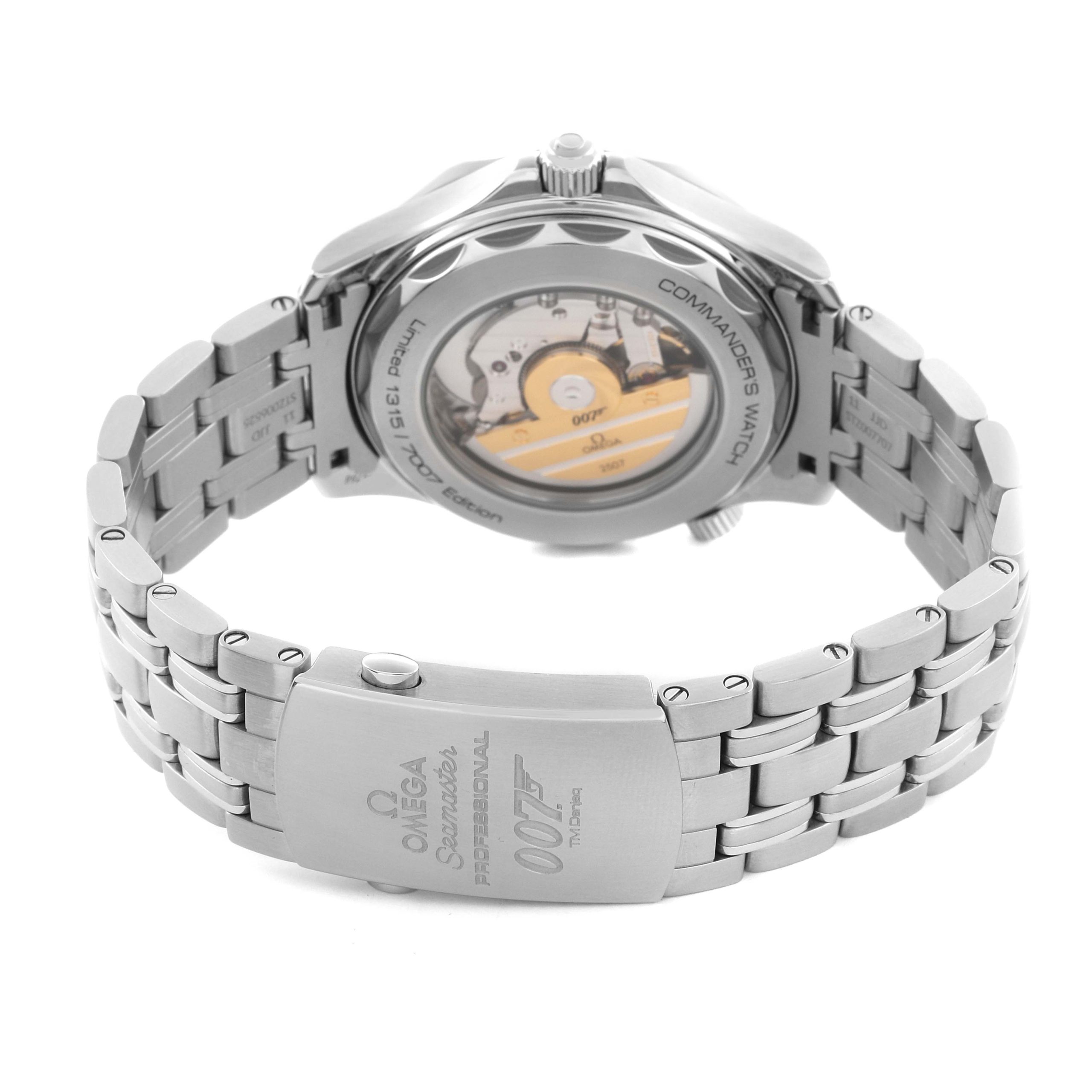 Omega Seamaster James Bond 007 Commander Limited Edition Steel Watch 41mm 212.32.41.20.04.001 - Image 6