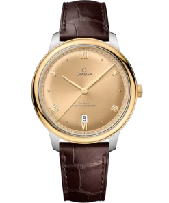 Omega De Ville Prestige 40 mm Yellow Dial Stainless Steel and 18k Yellow Gold Strap 434.23.40.20.08.001