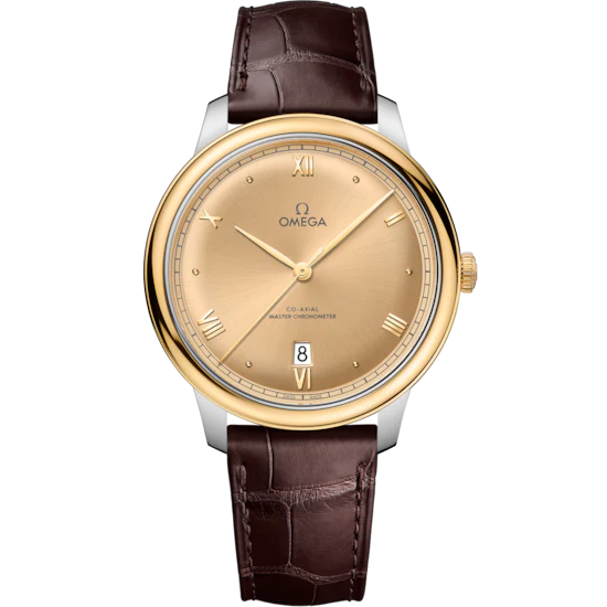 Omega De Ville Prestige 40 mm Yellow Dial Stainless Steel and 18k Yellow Gold Strap 434.23.40.20.08.001
