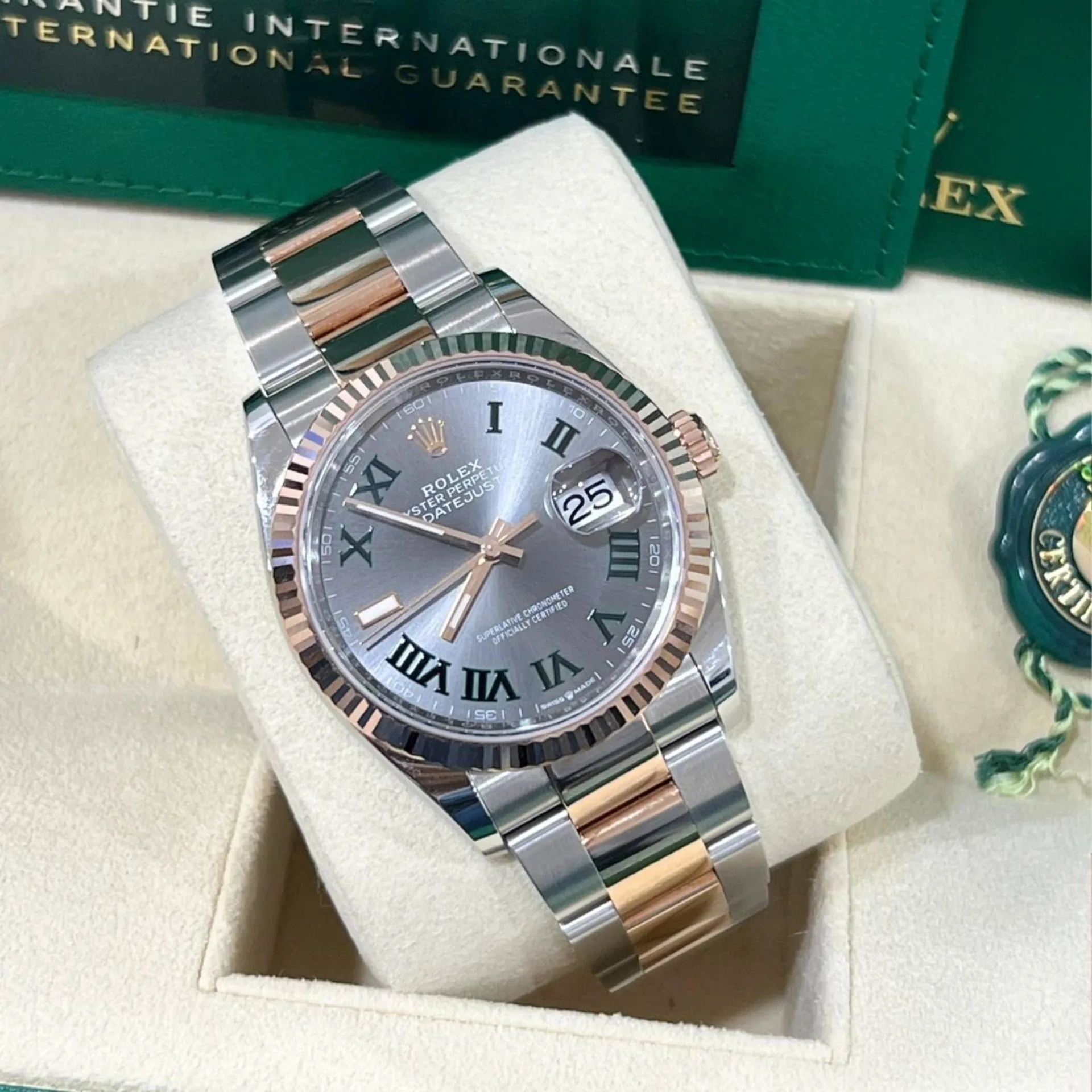 Rolex Datejust 36mm 126231 Slate Dial Oyster Bracelet Watch - Image 8