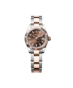 Alternative view of Rolex Lady-Datejust 28mm 279171 Chocolate Index Oyster Stainless Steel and Rose Gold