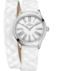 Omega De Ville Mini Trésor 26mm White Dial with Diamonds Stainless Steel Strap 428.17.26.60.04.008