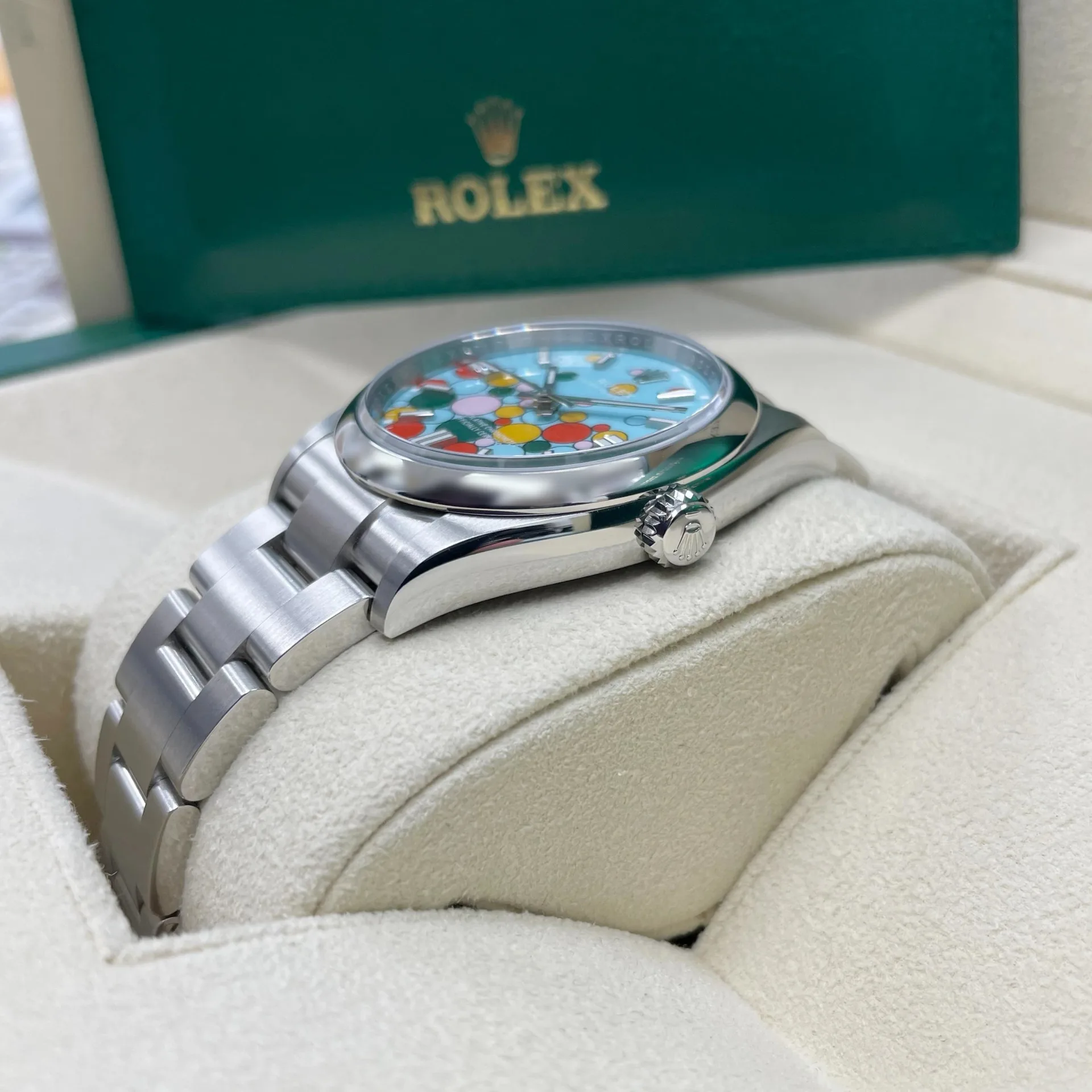 Rolex Oyster Perpetual 36mm 126000-0009 Turquoise Celebration Dial Oyster Bracelet - Image 4
