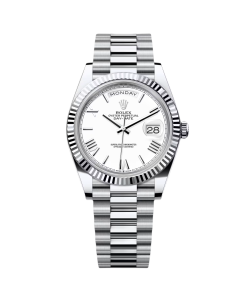 Rolex Day-Date 228236-0010 White Roman Dial
