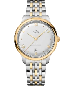Omega De Ville Prestige 40 mm Silver Dial Stainless Steel and 18k Yellow Gold Bracelet 434.20.40.20.02.002
