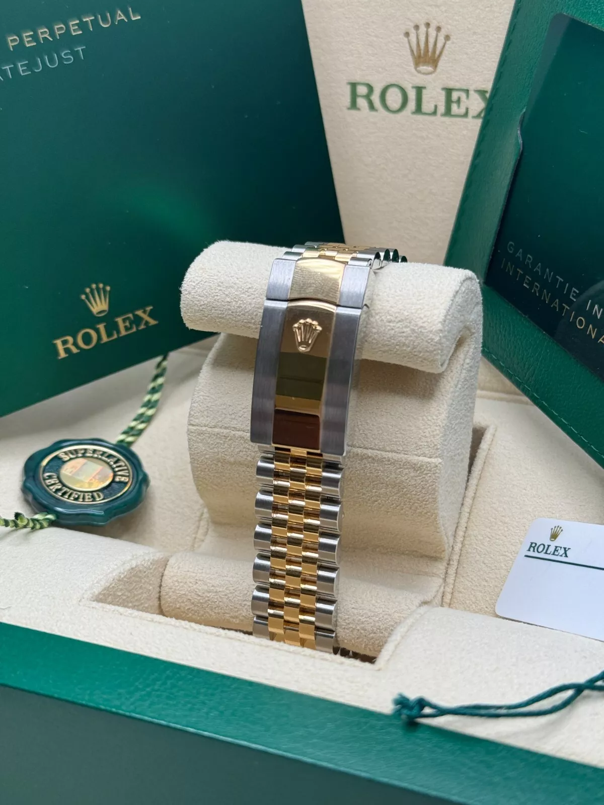 Rolex Datejust 41mm 126333 White Index Oyster Steel and Yellow Gold Mens Watch - Image 8