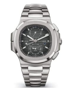 Patek Philippe Nautilus Travel Time Chronograph Stainless Steel Automatic Men's Watch 5990-1A-001