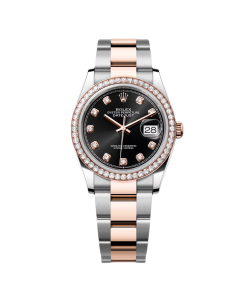 Alternative view of Rolex  Datejust 36mm 126281 Black Dial Jubilee Bracelet