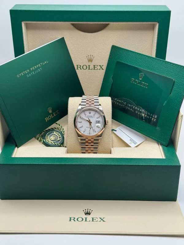 Rolex  Datejust 36mm 126201 White Dial Jubilee Bracelet Watch