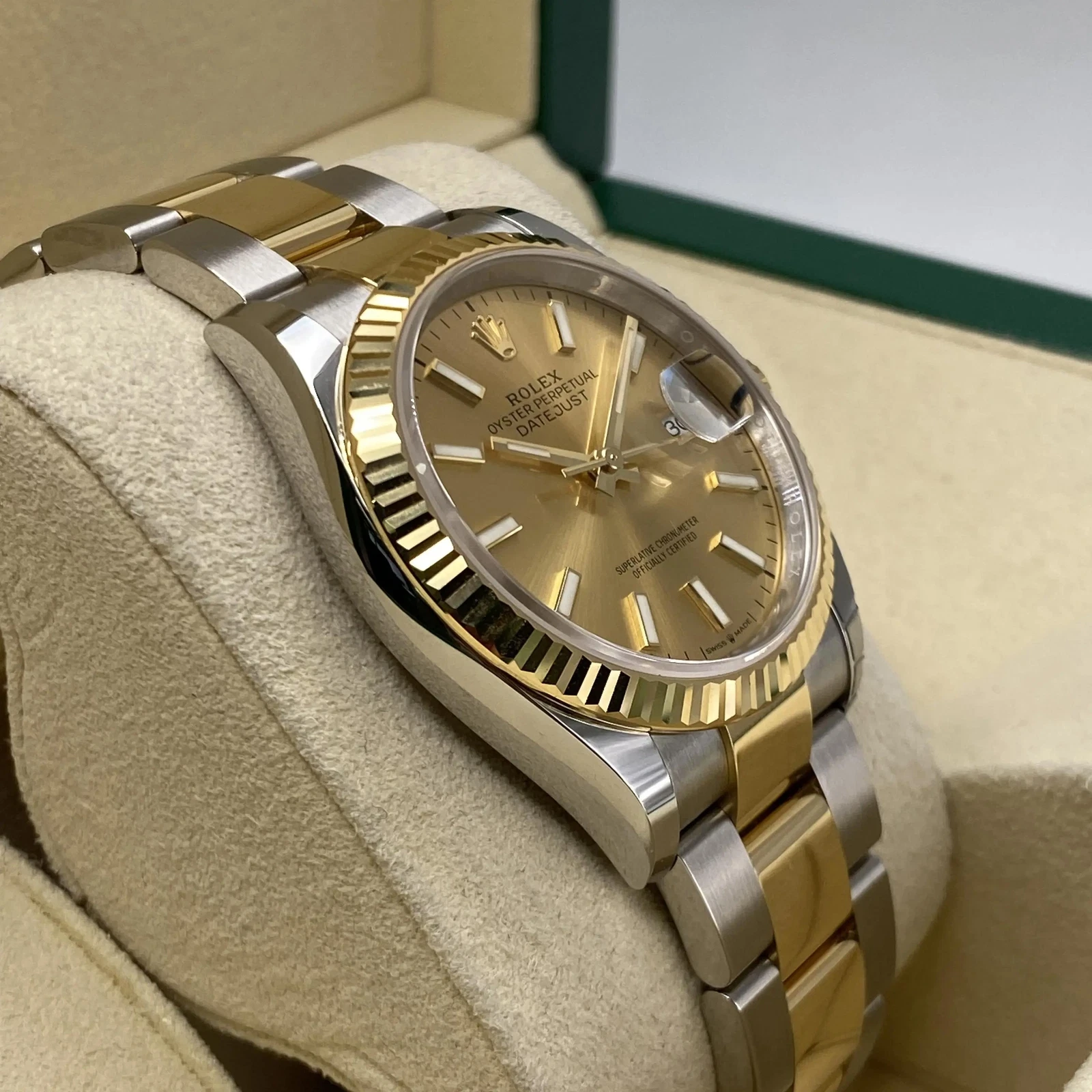 Rolex Datejust 36mm 126233 Champagne Dial Jubilee Bracelet Watch - Image 11