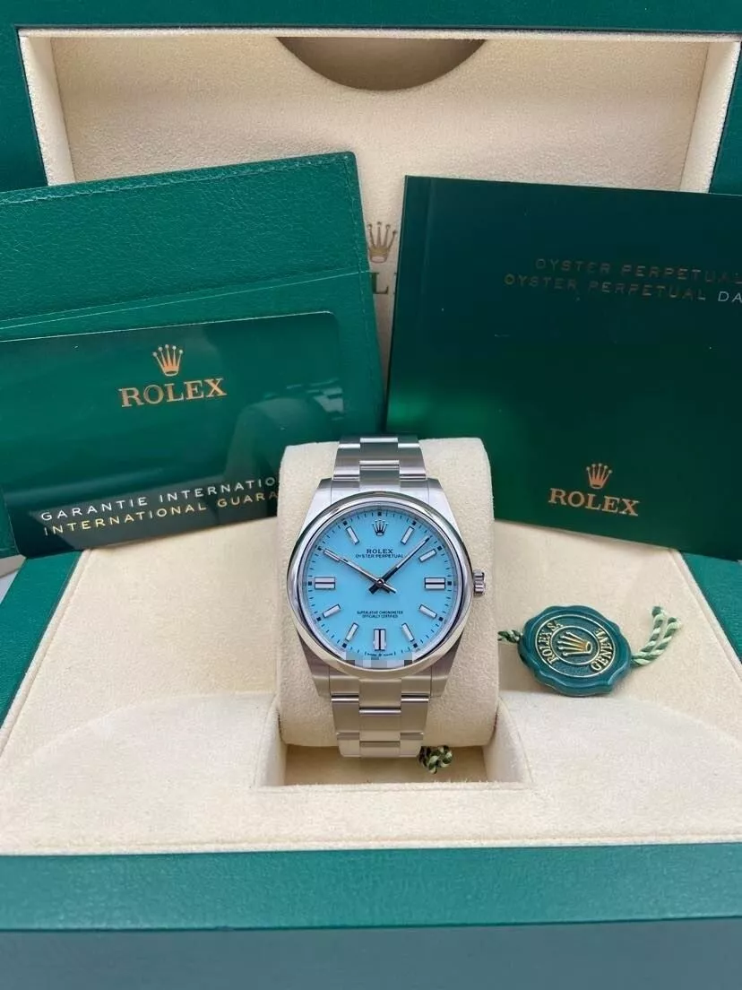 Rolex Oyster Perpetual 36mm 126000-0006 Tiffany Blue Turquoise Dial - Image 9