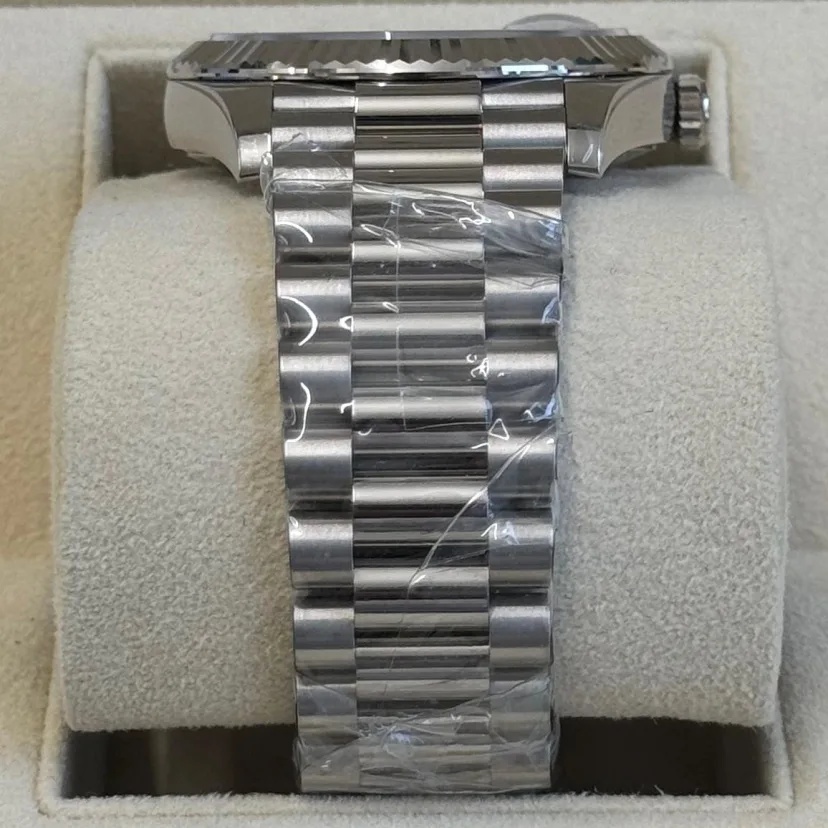 Rolex Day-Date "President" 40mm Platinum Meteorite Diamond Baguette Dial - 228236 - Image 5