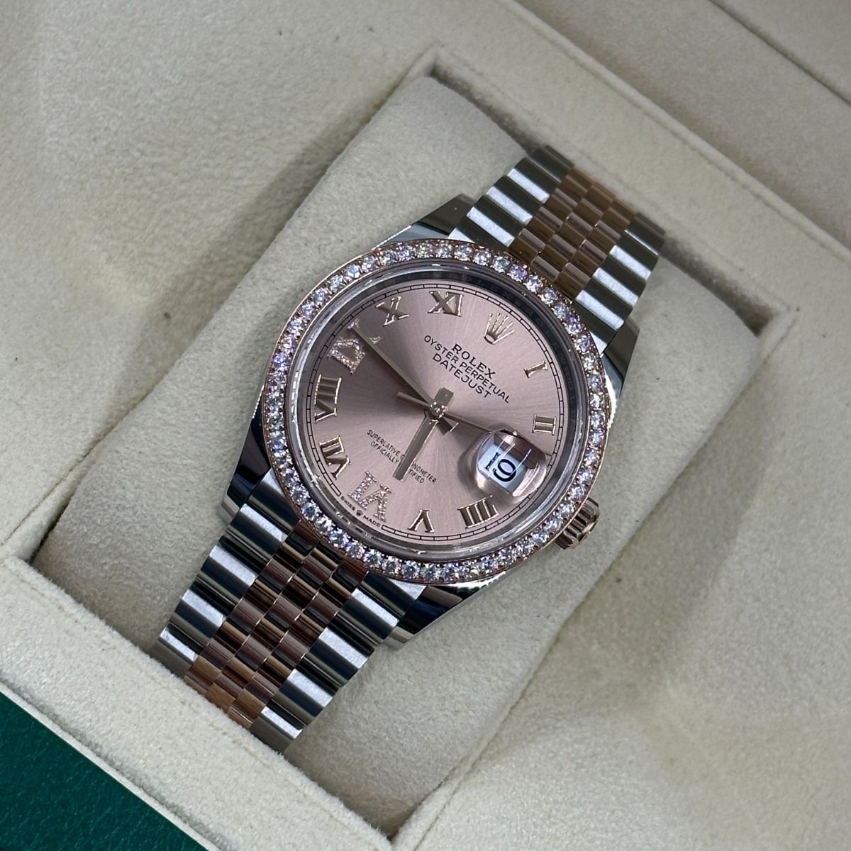 Rolex Datejust 36mm 126281 Rose Dial Oyster 36mm Bracelet - Image 4