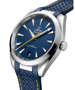 Alternative view of OMEGA Seamaster Aqua Terra 41mm Blue Dial Stainless Steel Strap 220.12.41.21.03.009