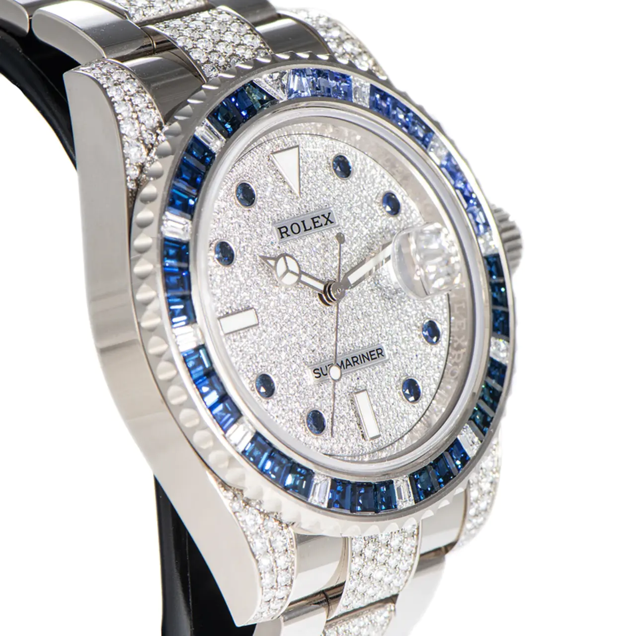 Rolex Submariner Date 40mm 116659SABR Blue Sapphire and Diamond Bezel Diamond Dial - Image 3