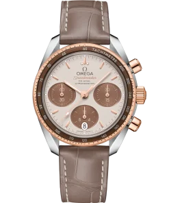 Omega Speedmaster 38 Brown Dial 38mm Stainless Steel Sedna™18k Rose Gold Strap 324.23.38.50.02.002