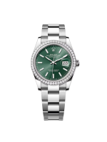 Rolex  Datejust 36mm 126284 Green Dial Jubilee Bracelet