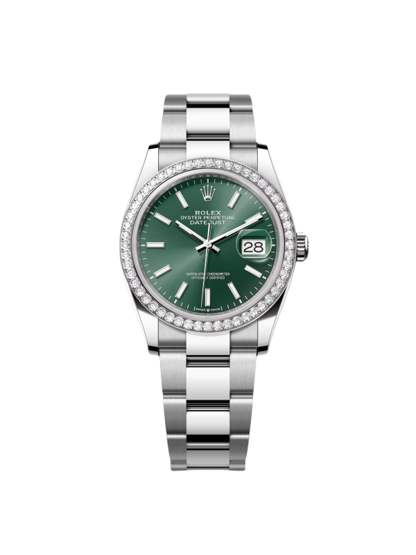 Rolex  Datejust 36mm 126284 Green Dial Jubilee Bracelet