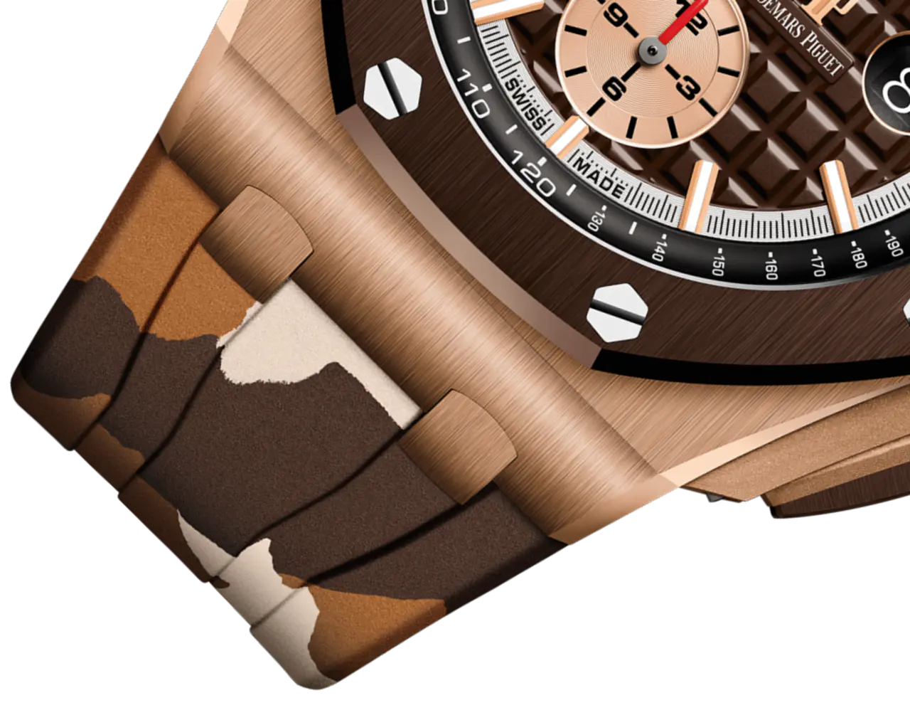 A&P OFFSHORE Pink Gold Brown Camouflage Dial CHRONOGRAPH 44mm 26401RO.OO.A087CA.01 - Image 4