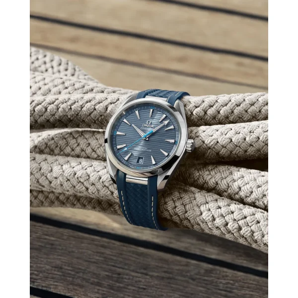 OMEGA Seamaster Aqua Terra 150M Mens Blue Dial 41mm Automatic Co-Axial Watch 220.12.41.21.03.002