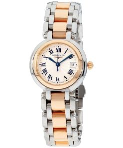 Longines Women's L81105786 PrimaLuna Two-Tone Stainless Steel and 18kt Rose Gold Watch
